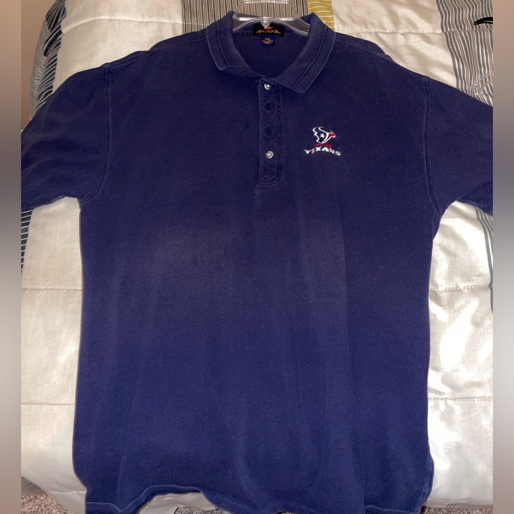Houston Texans Navy Blue Polo